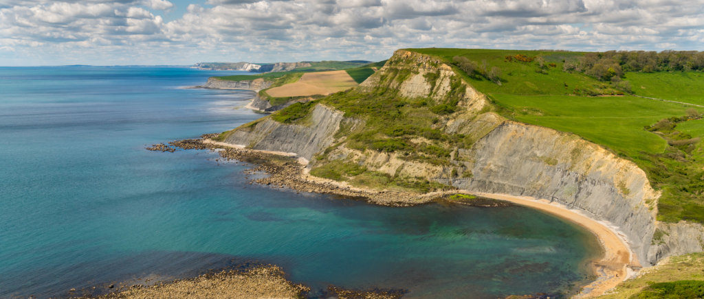 View of the jurassic coast near Worth Matravers