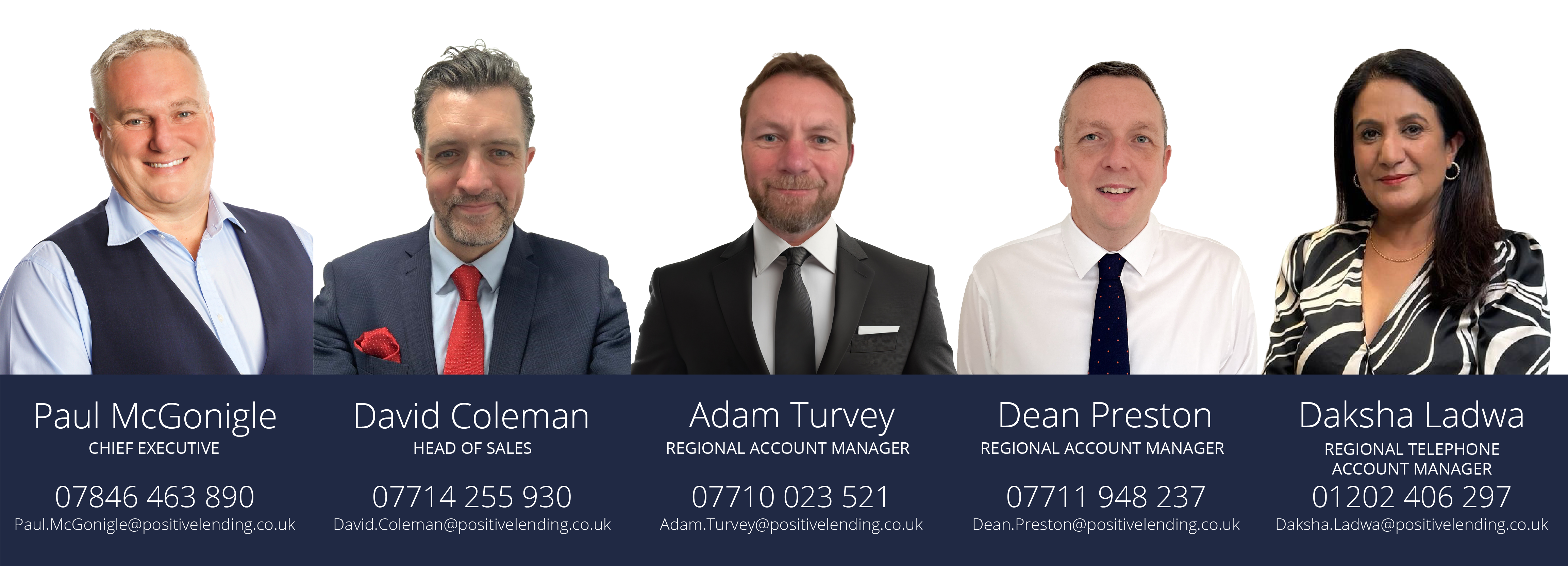 Positive Lending regional account team